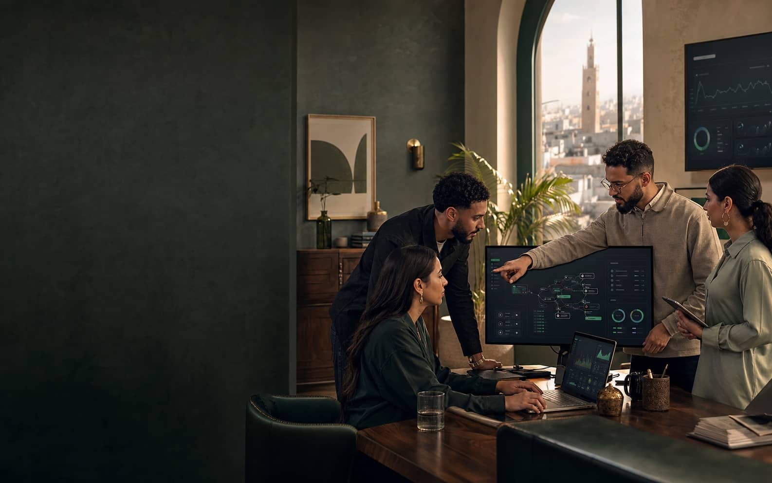 Équipe ToutSuite pilotant l'acquisition et les conversations de vente sur un tableau de bord unique