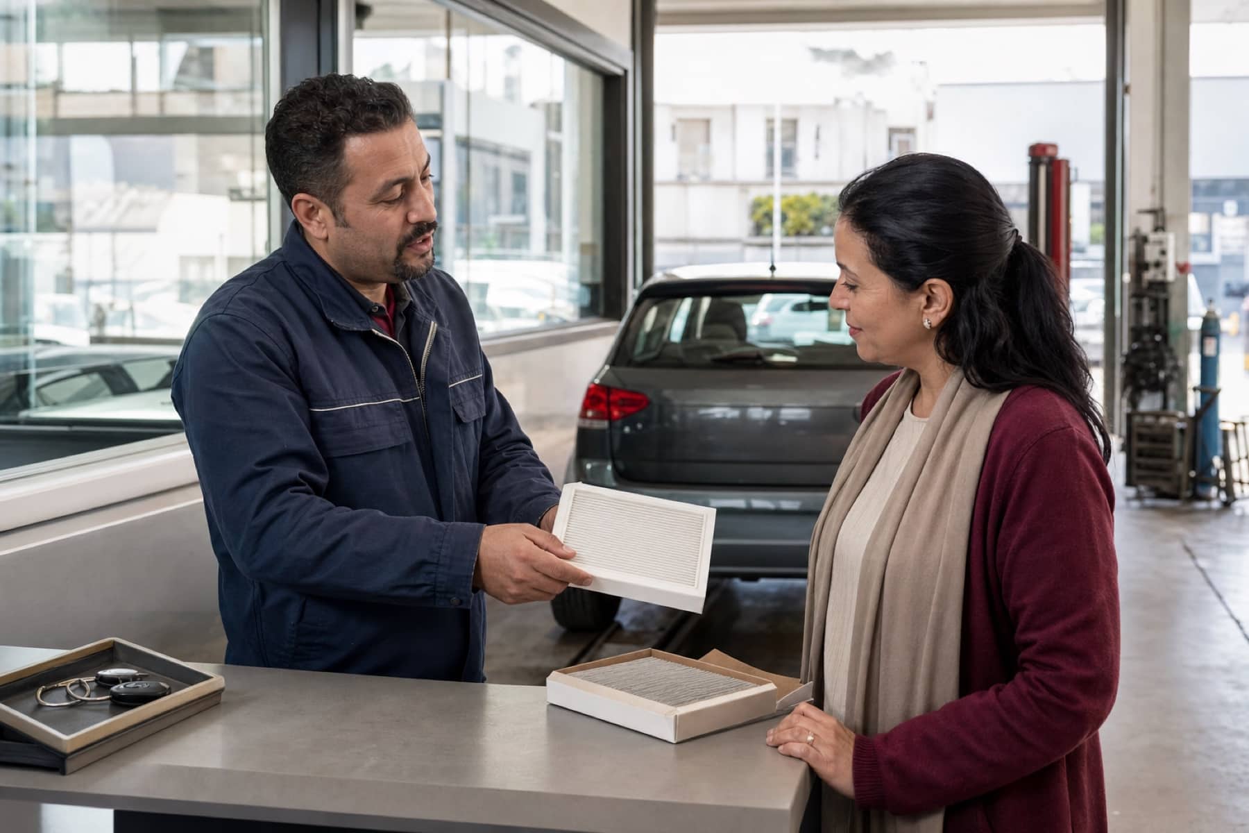 Client servi dans un garage ou concession à Fès